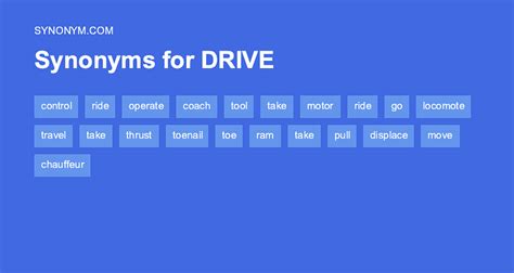 synonyms of drive|another way to say drive.